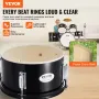 Kids Drum Set, 5-Piece, 16 in Beginner Full Drum Set with Bass Toms Snare Floor Drum Adjustable Throne Cymbal Hi-Hat Pedal and T