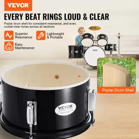Kids Drum Set 5-Piece 16 i Beginner Children Drum Set med