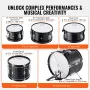 Kids Drum Set 5-Piece 16 i Beginner Children Drum Set med