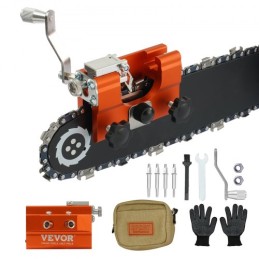 Chainsaw Glepener, Hand-Cranked Chainsaw Slibning Jig Kit til 4 "-22" Kædesav, POMEBLE MANSAW CHAY SHARBENER TOOL MED 4