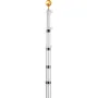 20FT Telescopic Flagpole Kit, Heavy Duty Aluminum Alloy Flag Pole Kit in Ground for Outside, 3 Display Modes Flagpole with Profe