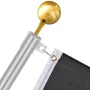 20FT Telescopic Flagpole Kit, Heavy Duty Aluminum Alloy Flag Pole Kit in Ground for Outside, 3 Display Modes Flagpole with Profe