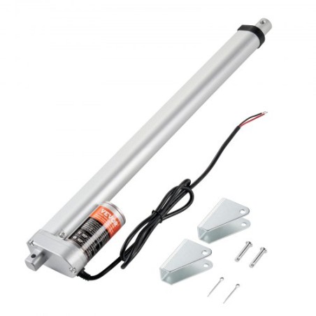 Linear Actuator 12V 16 Inch High Load 330lbs/1500N 0.19"/s IP54 Protection
