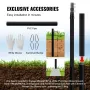 25FT Telescopic Flagpole Kit, Heavy Duty Aluminum Alloy Flag Pole Kit in Ground for Outside, 3 Display Modes Flagpole with Profe