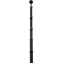25FT Telescopic Flagpole Kit, Heavy Duty Aluminum Alloy Flag Pole Kit in Ground for Outside, 3 Display Modes Flagpole with Profe