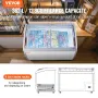 362 L Kommerciel is Display Case Gelato Dipping Freezer Cabinet