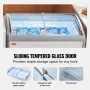 362 L Kommerciel is Display Case Gelato Dipping Freezer Cabinet