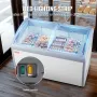 362 L Kommerciel is Display Case Gelato Dipping Freezer Cabinet