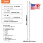 20FT Detachable Flagpole Kit, Heavy Duty Aluminum Alloy Flag Pole Kit in Ground for Outdoor, 3 Display Modes Flagpole with Profe