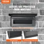 Through The Wall Drop Box 31.8x16x42.9 cm Mailbox with Code Lock Black