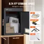 Gennem væggen dråbeboks 12.5x6.3x16.9 "postkasse med kodelås