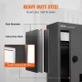 Through The Wall Drop Box 31.8x16x42.9 cm Mailbox with Code Lock Black