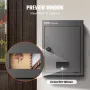 Gennem væggen dråbeboks 12.5x6.3x16.9 "postkasse med kodelås
