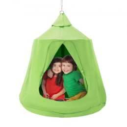 Hanging Tree Tent Ceiling Swing Hammock for Kids 46" H x 43.4" Dia. Green