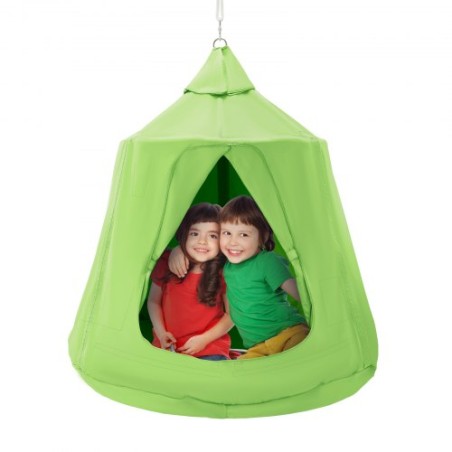 Hanging Tree Tent Ceiling Swing Hammock for Kids 46" H x 43.4" Dia. Green