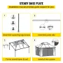 Patio Gazebo 10x10ft Hardtop Gazebo Gazebo with Mosquito Netting Outdoor Gazebo Patio Tent Garden Winds Replacement Canopy Doubl
