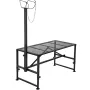 Goat & Sheep Stand, 51x23 inch Livestock Stand, Metal Livestock Milking and Shearing Stand 21" to 33" Adjustable Height, with He