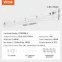 1270mm / 4FT LED Vapor Tight Light, 60W, 7400LM Vapor Proof Light Fixture with 5000K IP65 Waterproof, for Outdoor Semi-Outdoor C