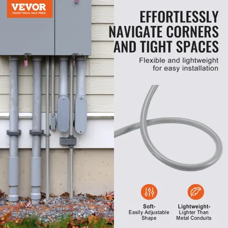 1 I fleksibel væske-tight elektrisk PVC-ledning 100 ft