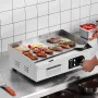 COMMERCIAL ELEKTRISK GRIDDLE 3200W bordplade halvflad top grill