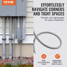 1/2 i fleksibel væske-tight elektrisk PVC-ledning 100 ft