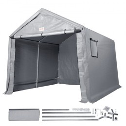 Portable Storage Shelter Garage Storage Shed 7 x 12 x 7.36ft & Zipper Door