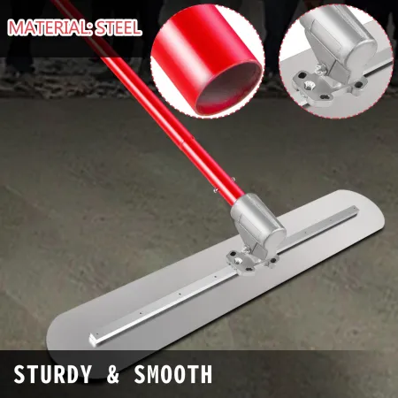 Bull Float Concrete Float 1200x200mm Concrete Tool Trowel Float adjustable Handle & Bracket,concrete float with Handle Length: 3
