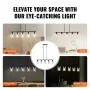 5-Light Kitchen Island Pendant Lights 60W Justerbar spisestue