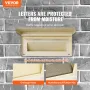 Gennem Wall Drop Box 12.5x6.3x16.9 "postkasse med kodelås beige