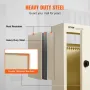 Gennem Wall Drop Box 12.5x6.3x16.9 "postkasse med kodelås beige