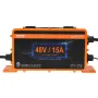 48 Volt Golf Cart Battery Charger, 15 AMP, Smart Battery Charger with RXV Plug, Compatible with Lead-Acid AGM/GEL/EFB MF Flooded