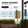 25FT Detachable Flagpole Kit, Heavy Duty Aluminum Alloy Flag Pole Kit in Ground for Outdoor, 3 Display Modes Flagpole with Profe