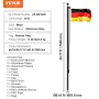 25FT Detachable Flagpole Kit, Heavy Duty Aluminum Alloy Flag Pole Kit in Ground for Outdoor, 3 Display Modes Flagpole with Profe