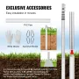 30FT Telescopic Flagpole Kit, Heavy Duty Aluminum Alloy Flag Pole Kit in Ground for Outside, 3 Display Modes Flagpole with Profe