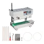 Continuous Bag Band Sealing Machine, 0.24-0.47 in/6-12 mm Seal Width, Vertical Band Sealer Machine with Digital Temperature Cont