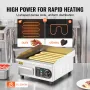 Commercial Electric Griddle, 2000W Countertop Flat Top Grill, 122℉-572 ℉ Adjustable Temp, 14.17 x 11.81 x 0.39in Stainless Steel