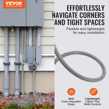 3/4 i fleksibel væske-tight elektrisk PVC-ledning 100 ft