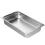 Hotel Pan, Full Size Anti-Jam Steam Pan, 0.8mm Thick Stainless Steel Restaurant Steam Table Pan, 4-Inch Deep Commercial Table Pa