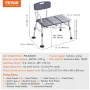 Tub Transfer Bench for Bathtub, Adjustable Shower Seats for Adults, Lightweight Shower Bench for Elderly and Disabled, Non-Slip 