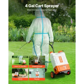 RÃ¼ckensprÃ¼hgerÃ¤t GartensprÃ¼her SprÃ¼hgerÃ¤t mit 15 L Reservoir 0â€“94 PSI