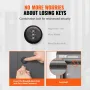 Through The Wall Drop Box, Heavy Duty Steel Through The Wall Mailbox with 2.8-7.9" 13" Combination Lock, 12.5x6.3x16.9 Mail Drop