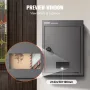 Gennem Wall Drop Box 12.5x6.3x16.9 "postkasse med kodelås