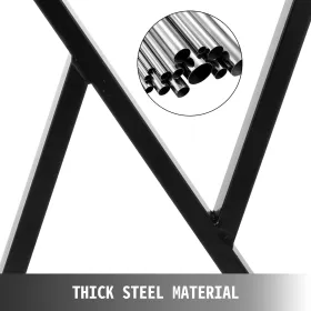 Metalbord ben sæt med 2 spisebord ben sorte skrivebord ben 28â €  højde 24â €  bredde bænk ben sofabord ben 1763 lbs