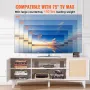 Rattan TV Stand 191cm TV Boho TV Cabinet White TV Cabinet
