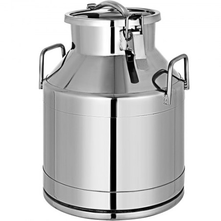 Stainless Steel Milk Can 20 Liter/5.25 Gallon Wine Pail Bucket Tote Jug Milk Can Canister Milk Pot Bucket Stainless Steel Milk