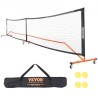 Pickleball Net Set, 22FT Regulation Size Portable Pickleball System with Carrying Bag, Balls, and Wheels, Weather Resistant