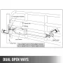 linear actuator swing door opener 380 kg with remote control 5.5 m length