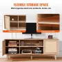 Rattan-TV-StÃ¤nder 191cm Fernseher Boho-TV-Schrank Fernsehschrank Eiche
