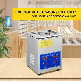 Ultrasonic Cleaner 1.3L Ultrasonic Cleaning Device with Heater Timer 60W