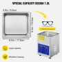 Ultrasonic Cleaner 1.3L Ultrasonic Cleaning Device With Heater